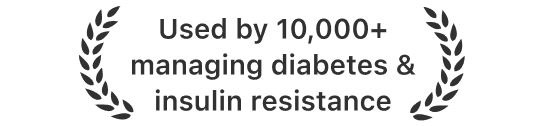 Used by 10,000+ managing diabetes & insulin resistance